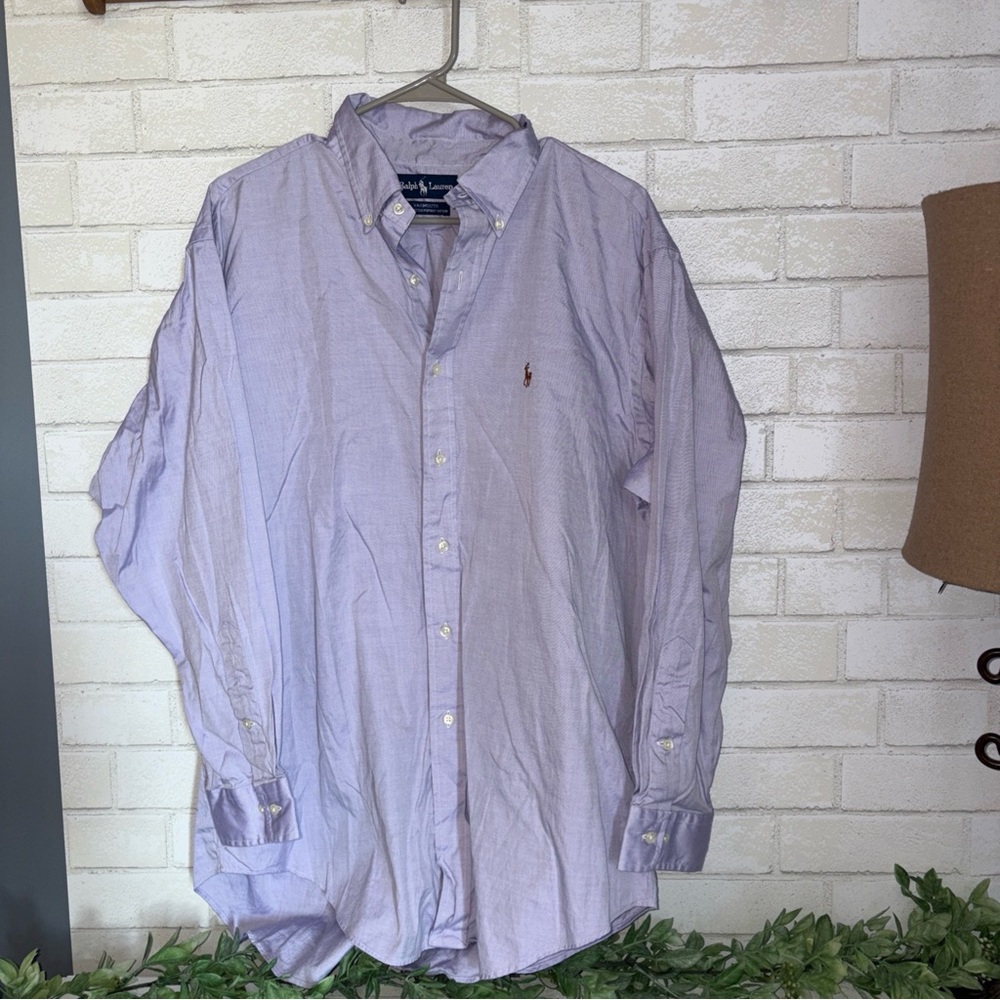 Ralph Lauren pinpoint Oxford Shirt purple men’s 16 1/2